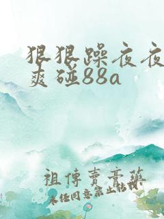 狠狠躁夜夜躁人爽碰88a