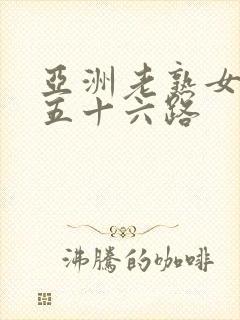 亚洲老熟女妇色五十六路