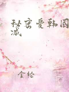 秘密爱韩国未删减
