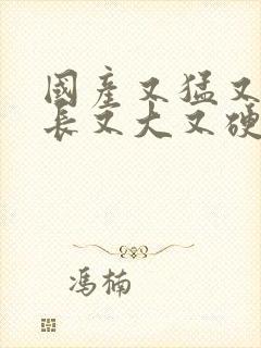 国产又猛又粗又长又大又硬又爽又黄视频