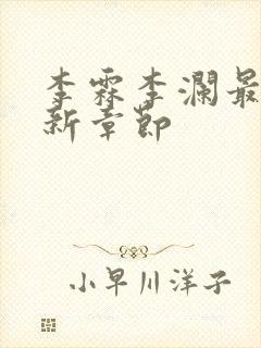 李霖李澜最新更新章节