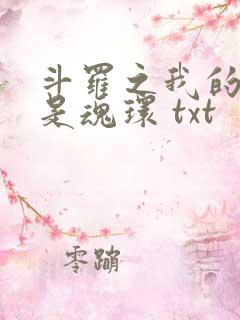 斗罗之我的武魂是魂环 txt