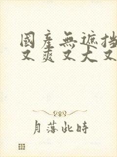 国产无遮挡又黄又爽又大又色