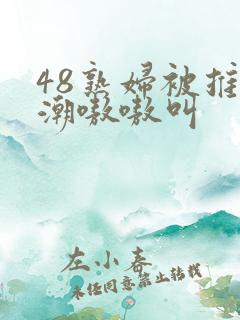 48熟妇被推高潮嗷嗷叫