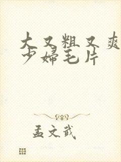 大又粗又爽又黄少妇毛片