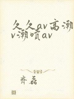 久久av高潮av潮喷av