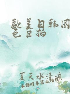 欧美日韩国产黄色自拍