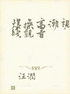 爆操高潮视频在线观看