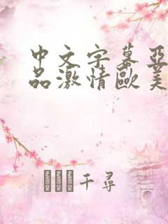 中文字幕亚洲精品激情欧美