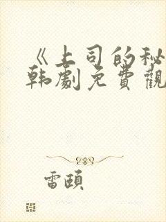 《上司的秘密》韩剧免费观看