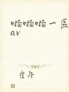 啪啪啪一区二区av