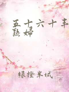 五十六十丰满老熟妇