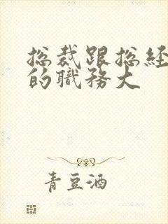 总裁跟总经理谁的职务大