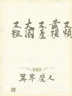 又大又黄又猛又粗国产视频