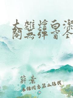 大杂烩白洁笔趣阁无弹窗全本