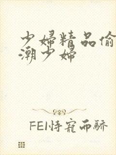 少妇精品偷拍高潮少妇