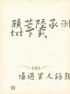 顾芒陆承洲小说txt下载