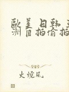 欧美 日韩 亚洲自拍偷拍