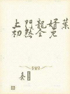 上门龙婿叶辰萧初然全免