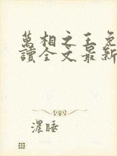 万相之王免费阅读全文最新章节