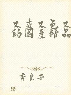 又爽又色又高潮的国产精品