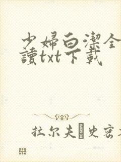 少妇白洁全文阅读txt下载