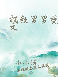 调教男男双性黄文