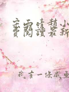 宋雨晴赵小刚免费阅读最新章节