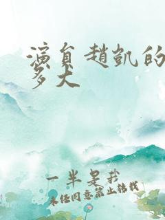 演员赵凯的年龄多大