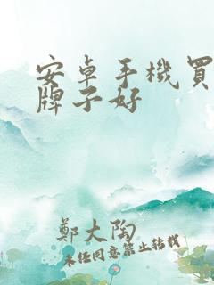 安卓手机买什么牌子好