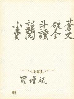 小说斗破苍穹免费阅读全文无窗口