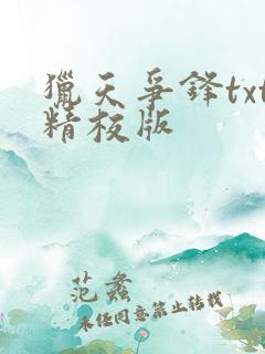 猎天争锋txt精校版