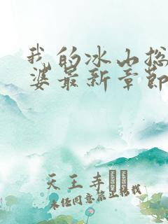 我的冰山总裁老婆最新章节阅读