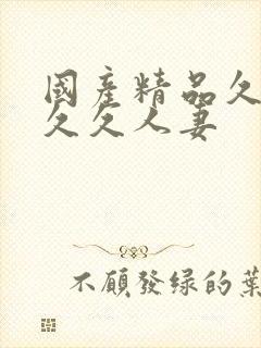 国产精品久久久久久人妻