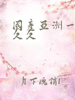 国产亚洲一区久久久