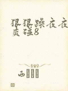 狠狠躁夜夜躁人爽碰8