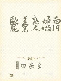 欧美熟妇白嫩大屁黑人啪19