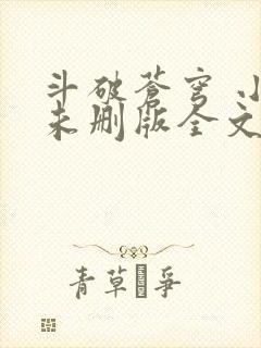 斗破苍穹 小说未删版全文