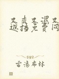 又爽又湿又黄无遮挡免费网站