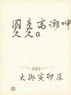 国产高潮呻吟久久久a