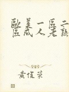 欧美一区二区三区成人老熟女