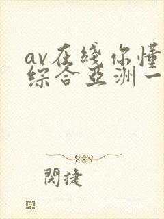 av在线你懂的综合亚洲一区