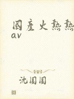 国产火热热系列av