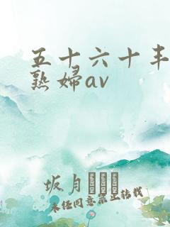 五十六十丰满老熟妇av