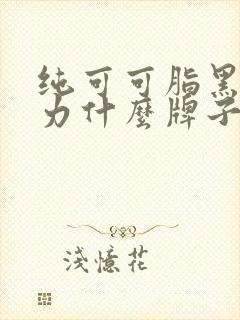 纯可可脂黑巧克力什么牌子好