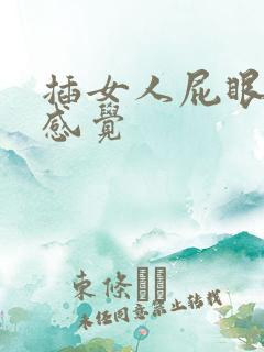 插女人屁眼什么感觉