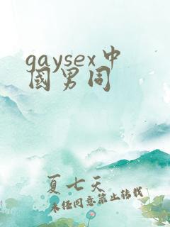 gaysex中国男同