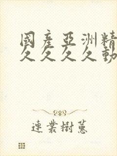 国产亚洲精品久久久久久动漫