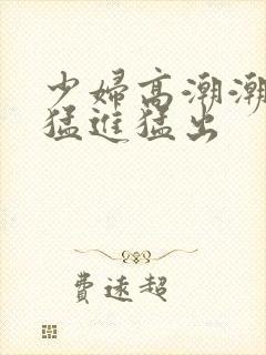 少妇高潮潮喷到猛进猛出