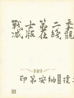 战士第二季未删减版在线观看